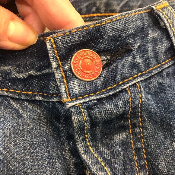 Vintage Levi’s 501 Leather Patch Size 28 - Picture 6 of 16